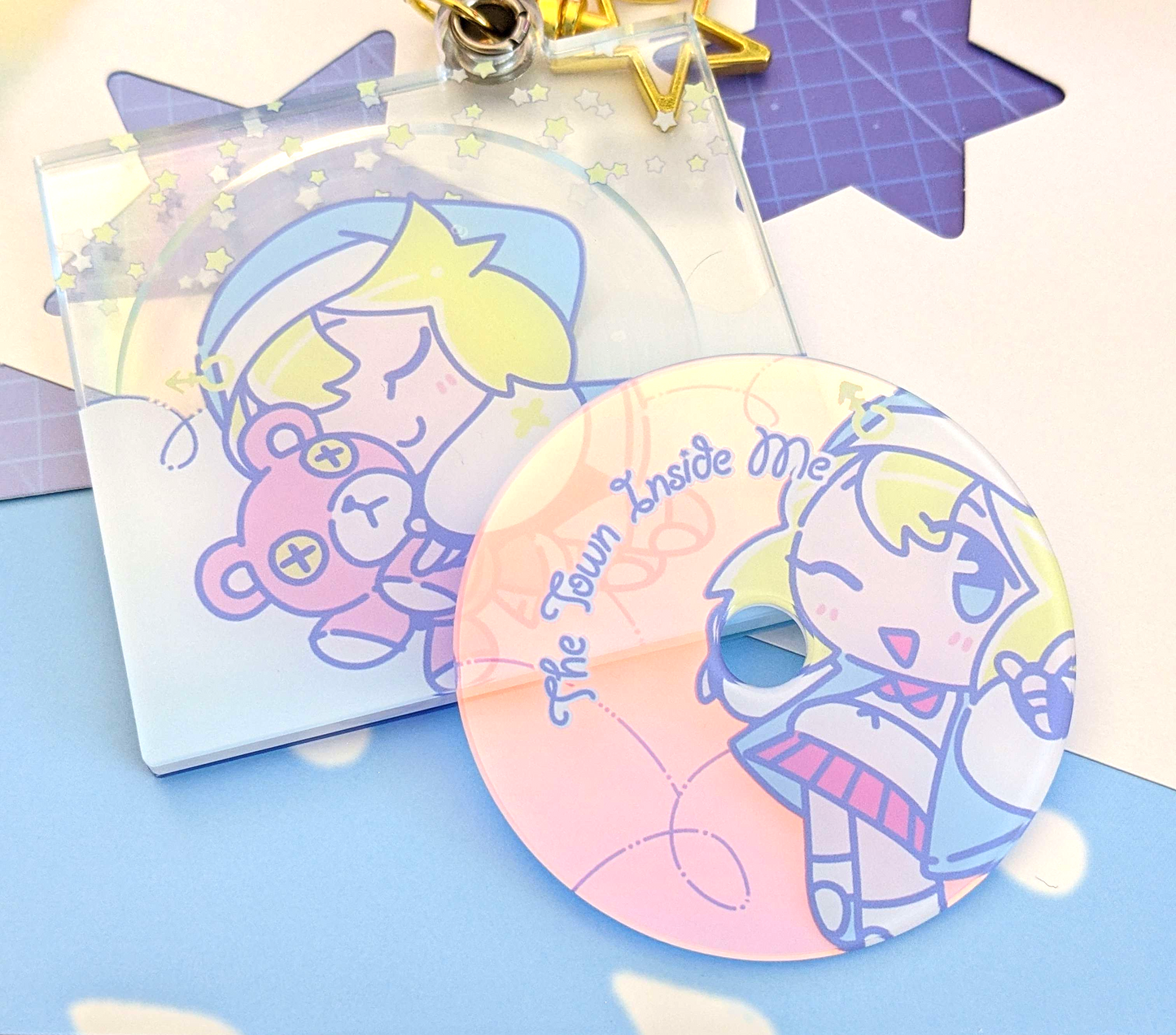 Guilty Gear Strive Bridget Keychain - 3" Clear CD Acrylic