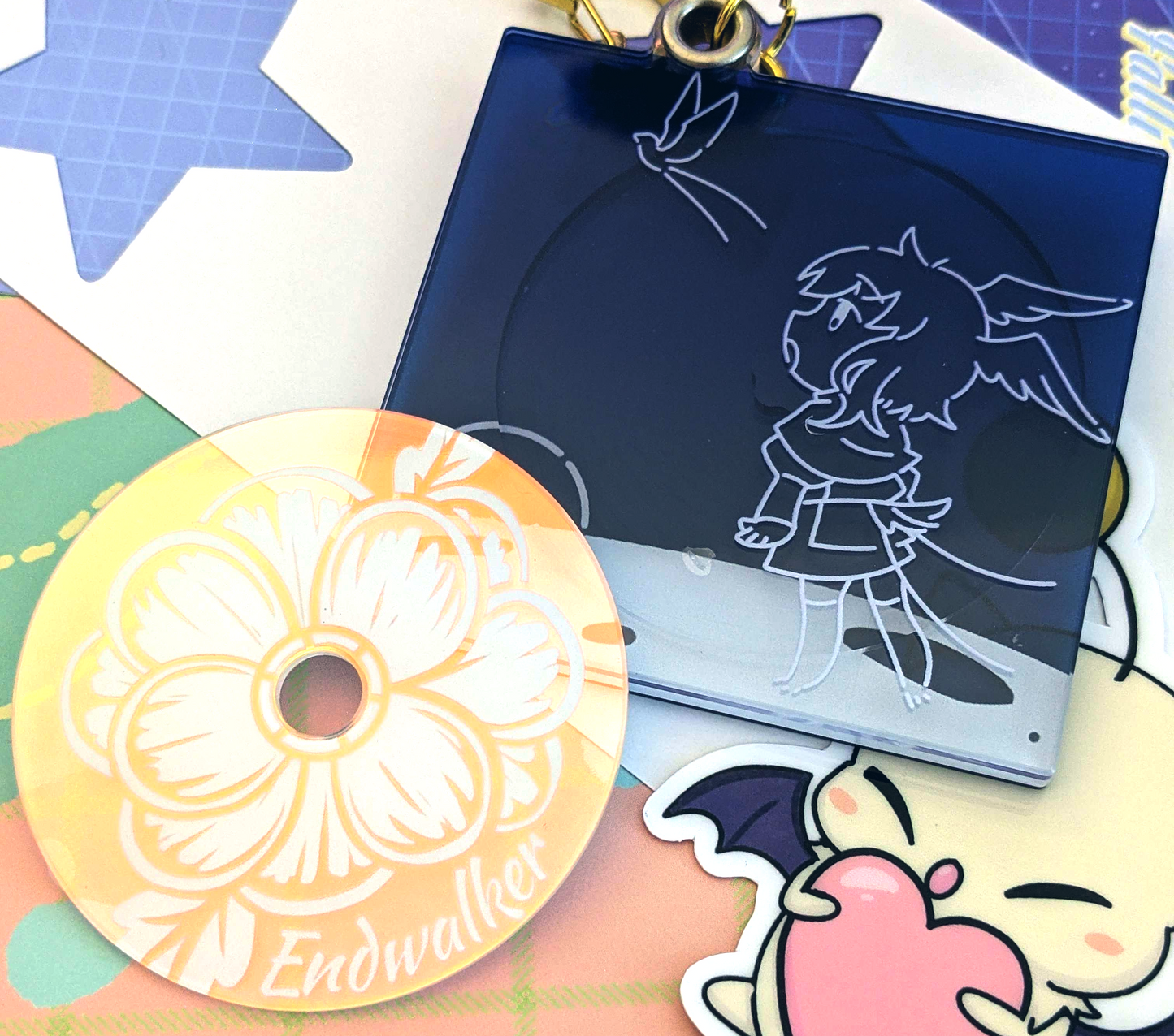 Final Fantasy XIV Endwalker CD Keychain