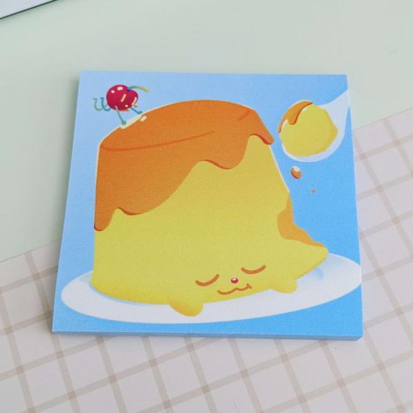 Mr. Purin and Cherry - 3" x 3" Post-it Sticky Notes