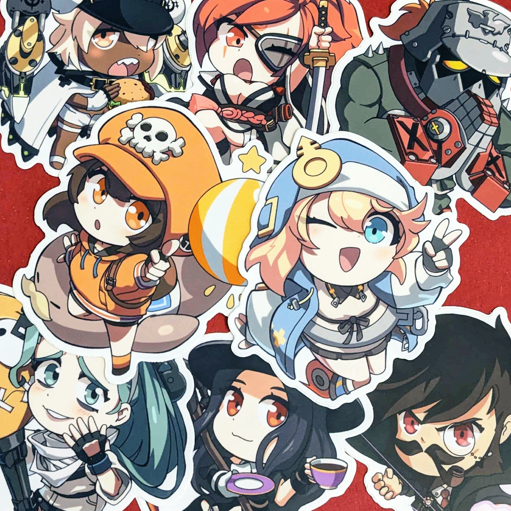guilty gear stickers Guilty Gear STRIVE Stickers – ミノミノ