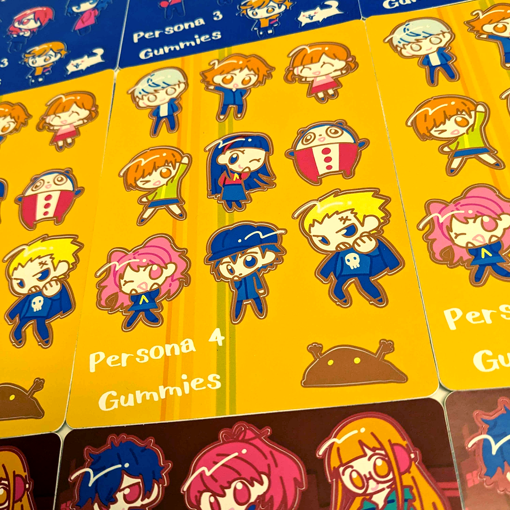 Persona Gummies Sticker Sheets