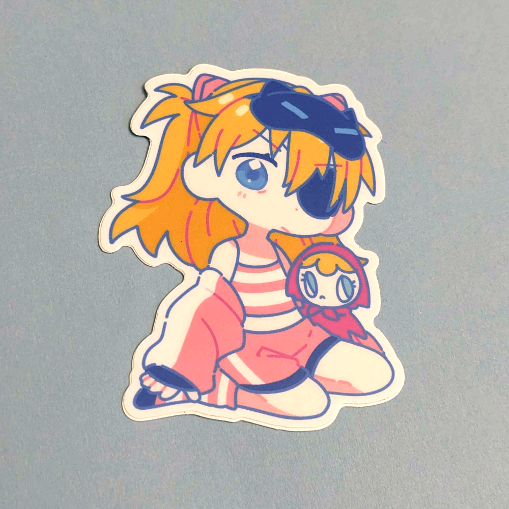 Neon Genesis Evangelion Sleepy Stickers