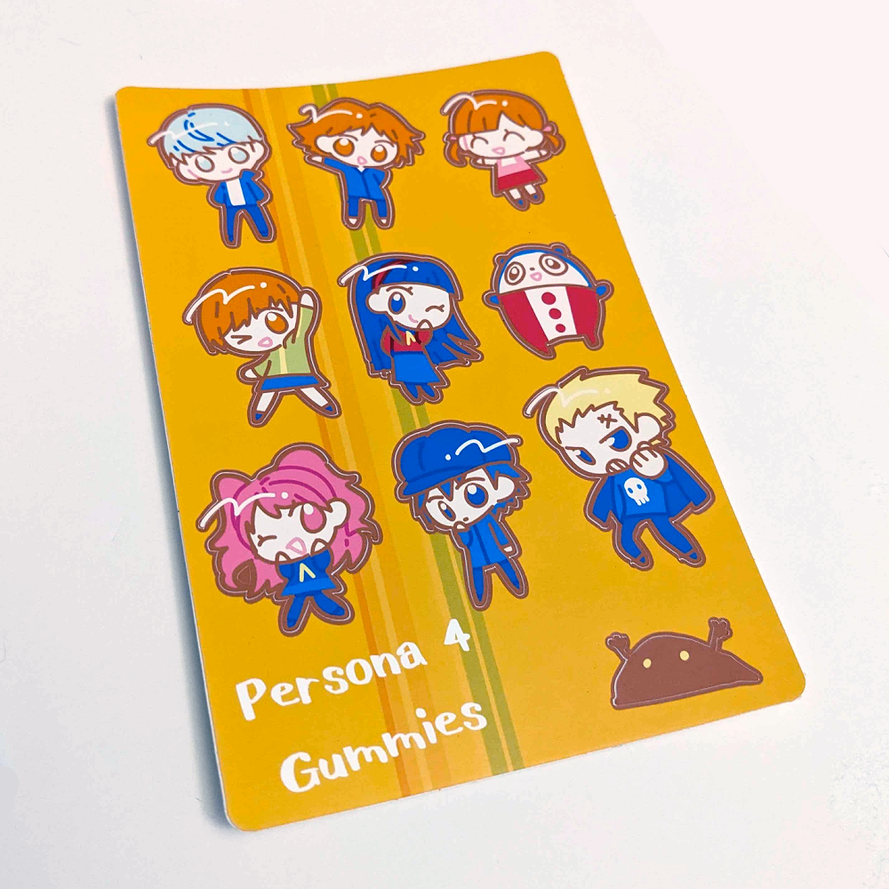 Persona Gummies Sticker Sheets