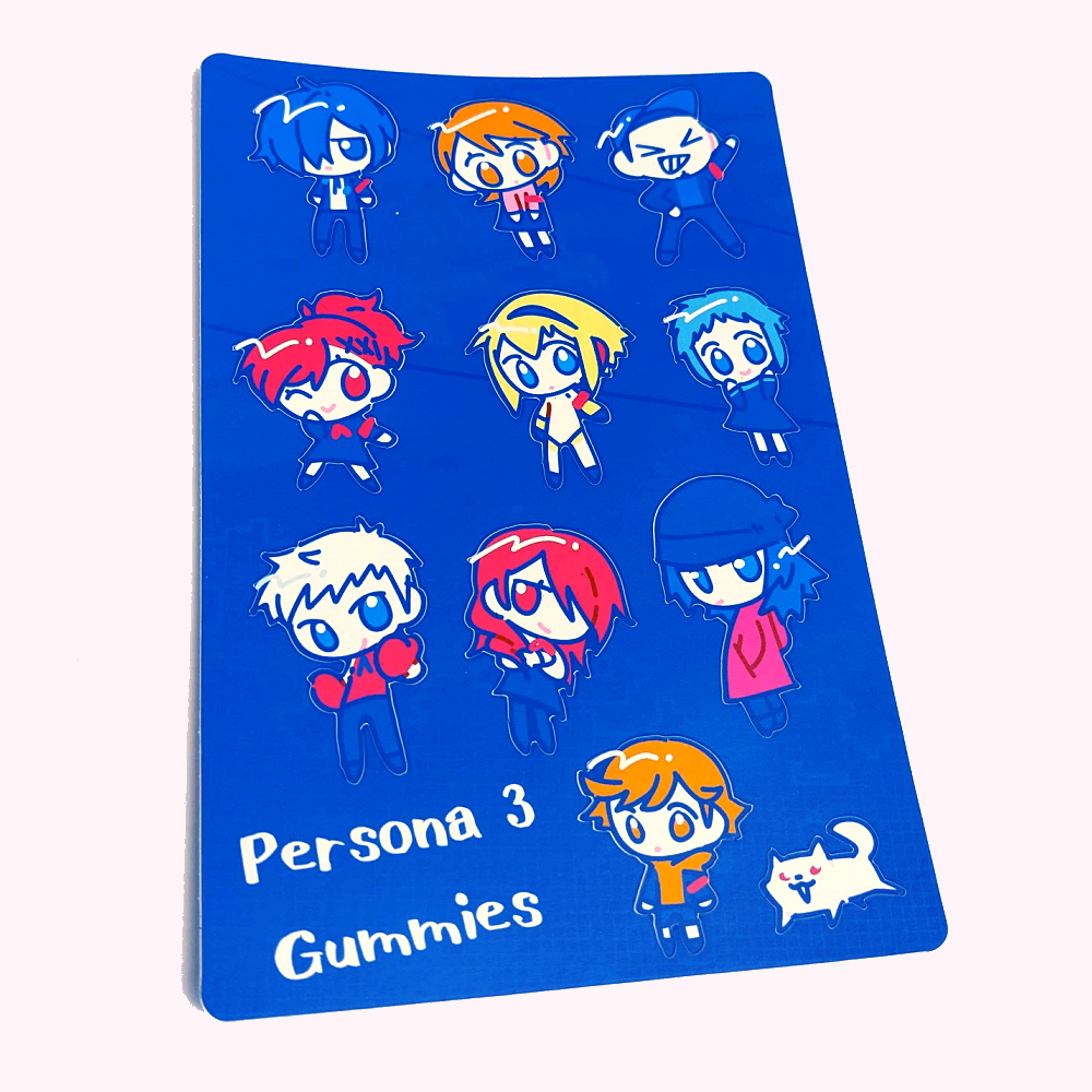 Persona Gummies Sticker Sheets
