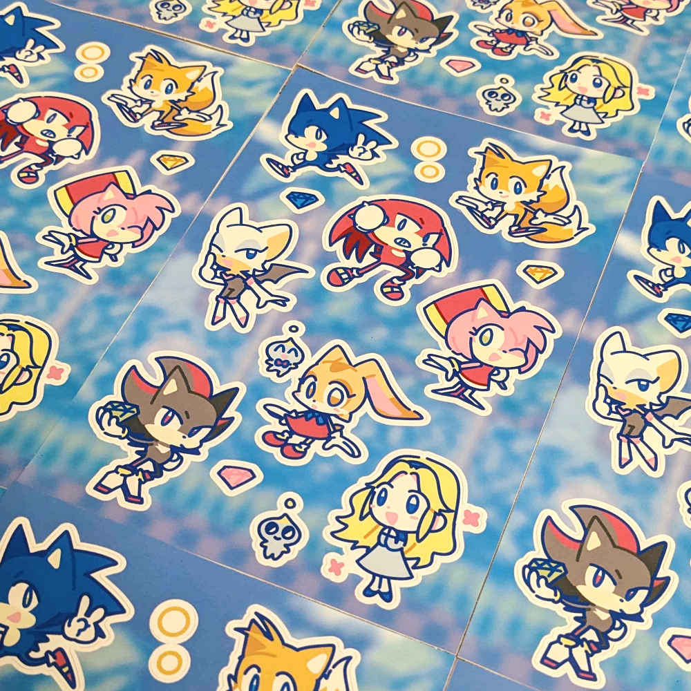 Sonic the Hedgehog Sticker Sheet