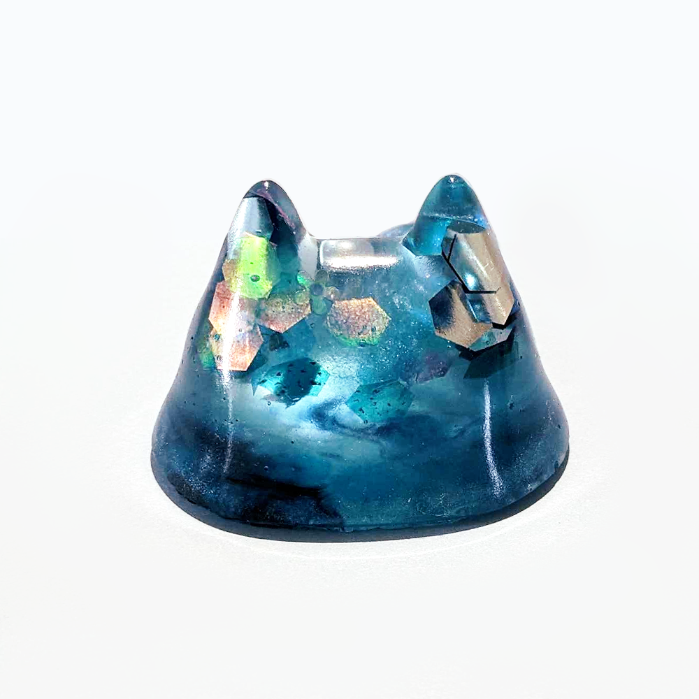 Mermaid Blue Grabby Cat Figure #2