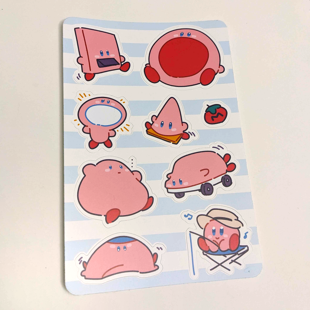 Kirby Sticker Sheets