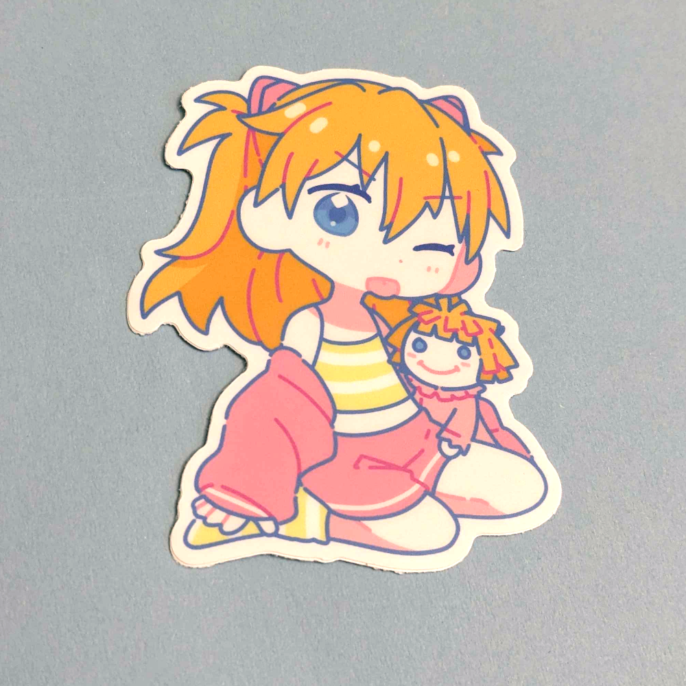 Neon Genesis Evangelion Sleepy Stickers