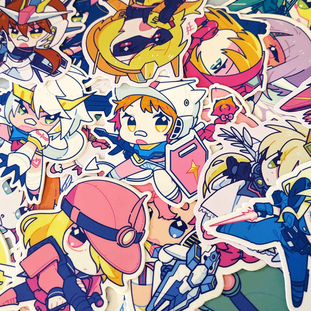 Mecha Musume Gundam Girls Stickers