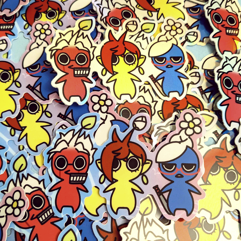 Dandadan Pikmin Stickers
