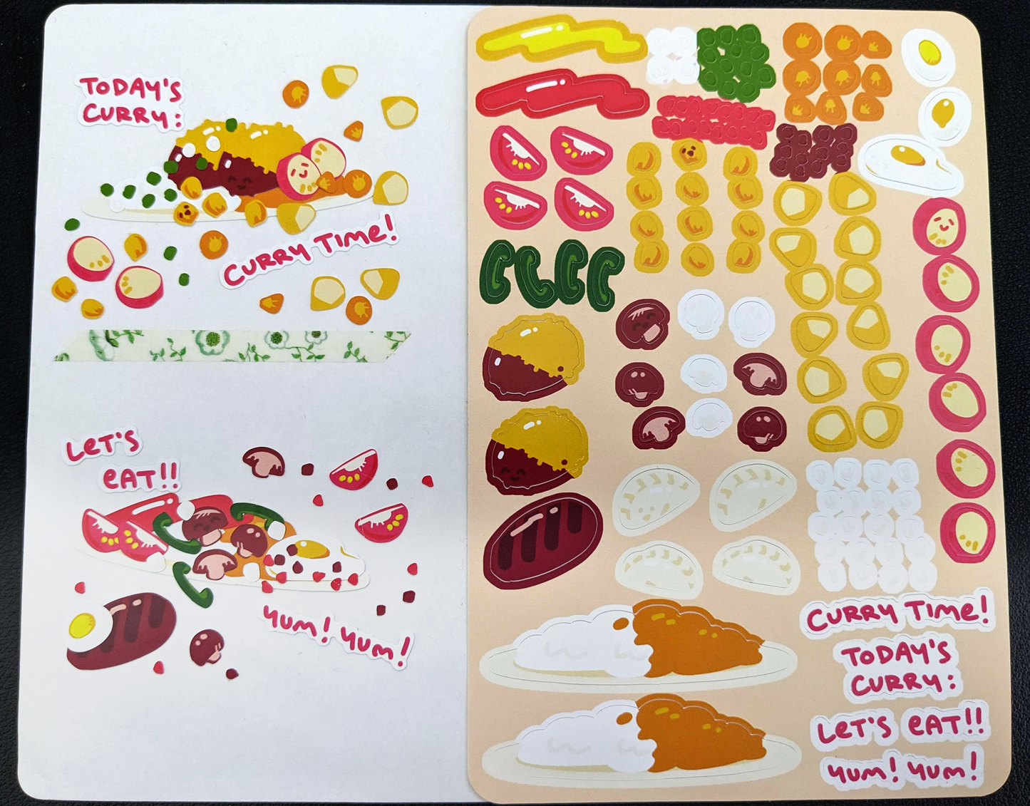 Let's Make Curry! 4"x6" Sticker Sheet