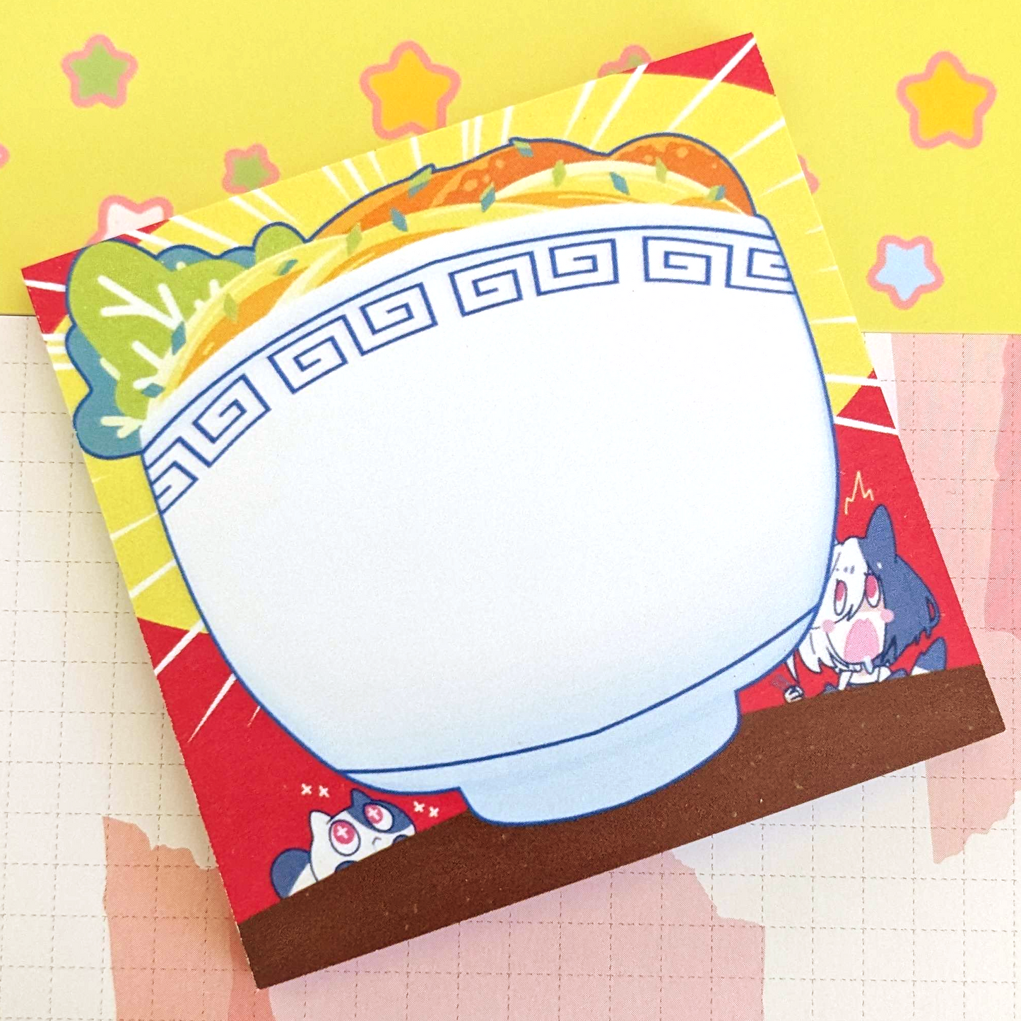 Big Bowl of Noodles - 3" x 3" Post-it Sticky Notes