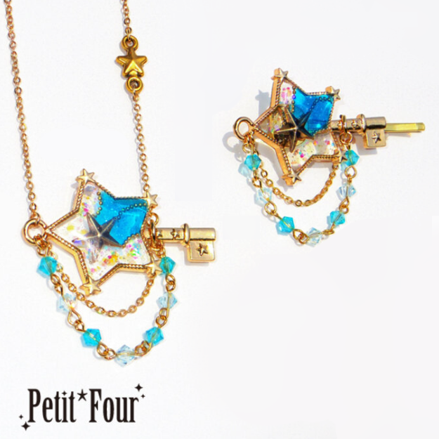 Enchanted Star Key Necklace and Brooch by Sachimilk