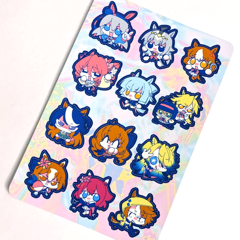 Uma Musume Cinderella Gray Gummies Sticker Sheet