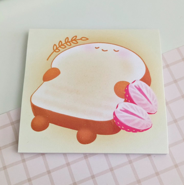Toasty Bread - 3" x 3" Post-it Sticky Notes
