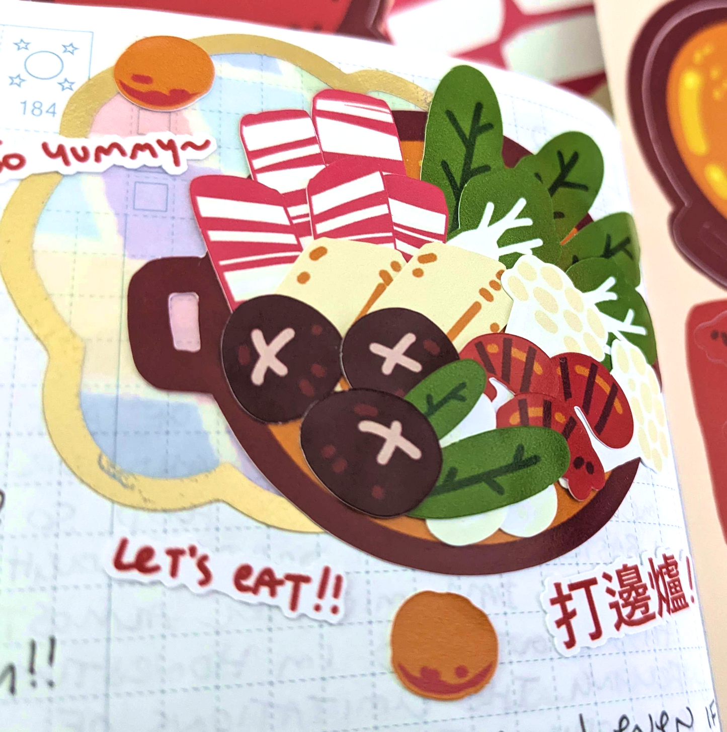Let's Have Hotpot! 4"x6" Sticker Sheet