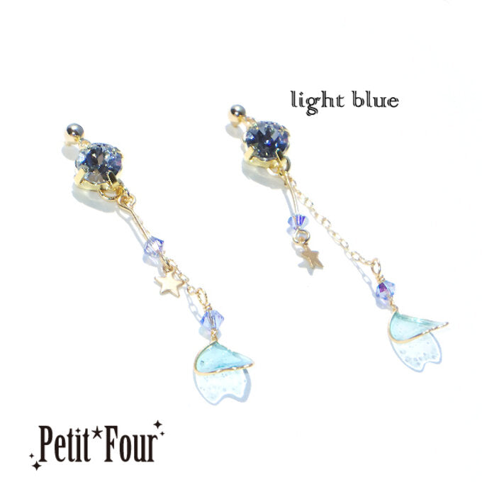 Starry Sakura Earrings by Sachimilk