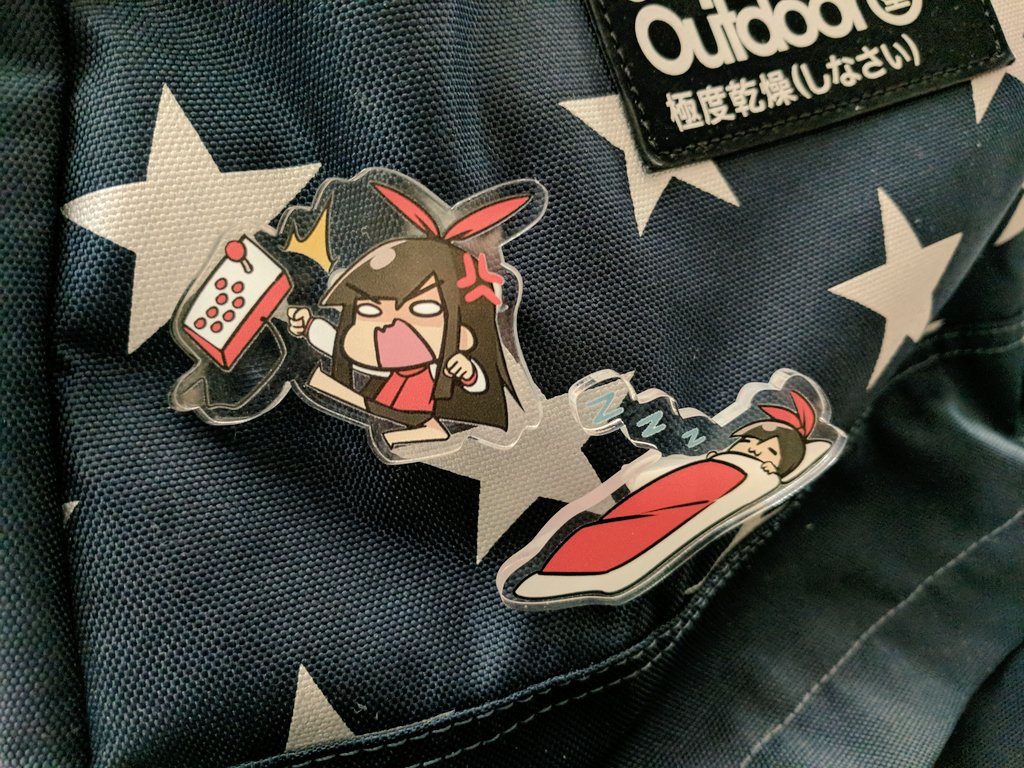 Shu-san and Nao-chan Pins - 2" Double-sided Clear Acrylic