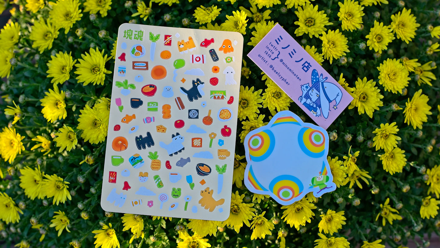 Katamari Damacy 4"x6" Sticker Sheet Set