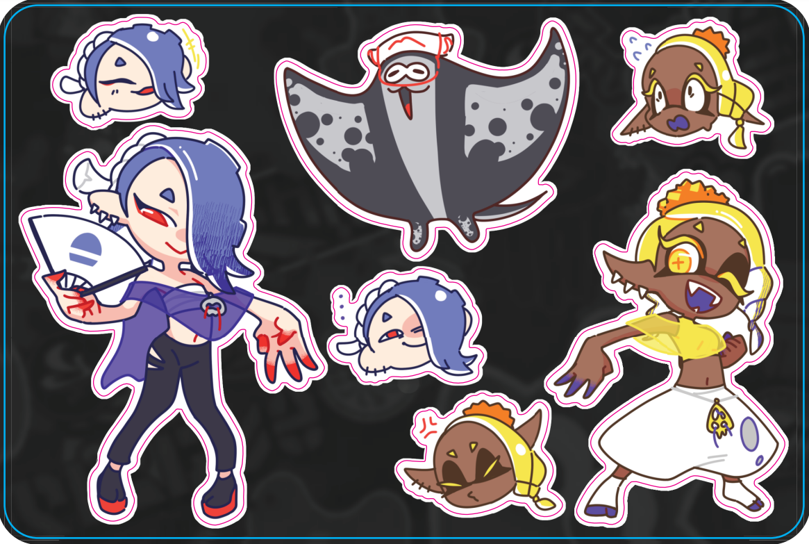 Splatoon Sticker Sheets