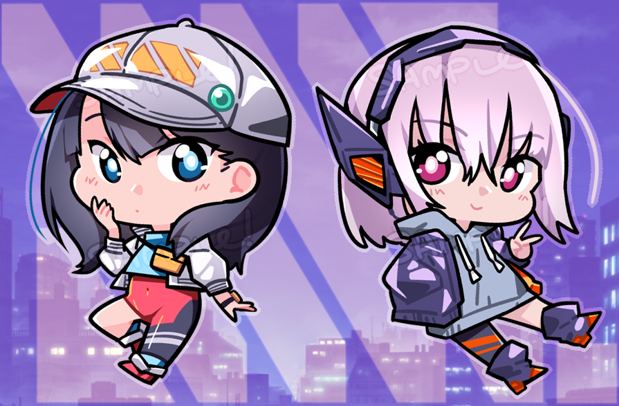SSSS.Gridman Charms - 2" Double-sided Clear Acrylic