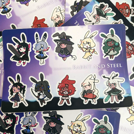 Rabbit and Steel Sticker Sheet