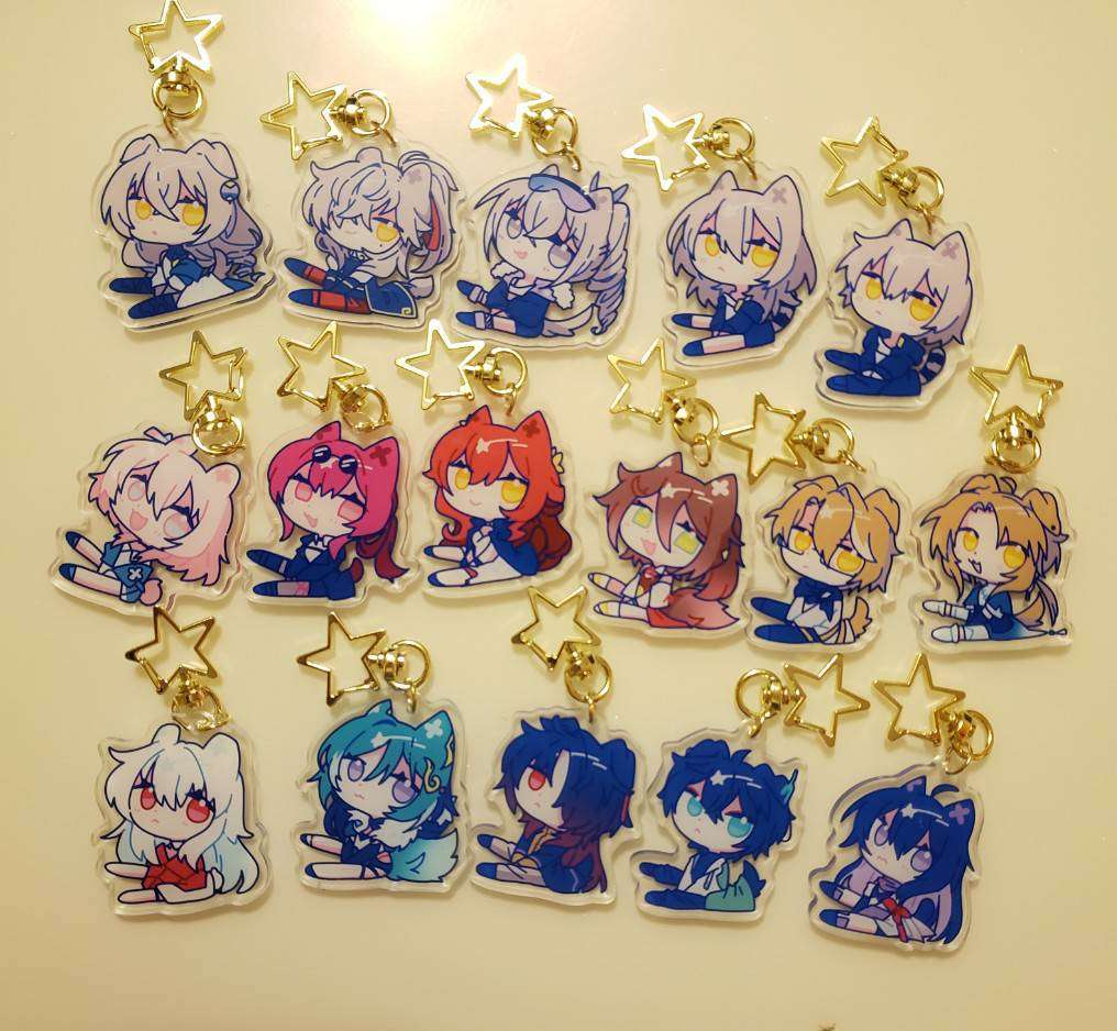 Honkai Star Rail Keychains - 2" Double-sided Clear Acrylic