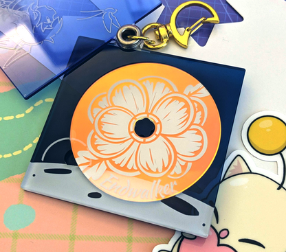 Final Fantasy XIV Endwalker Keychain - 3" Clear CD Acrylic