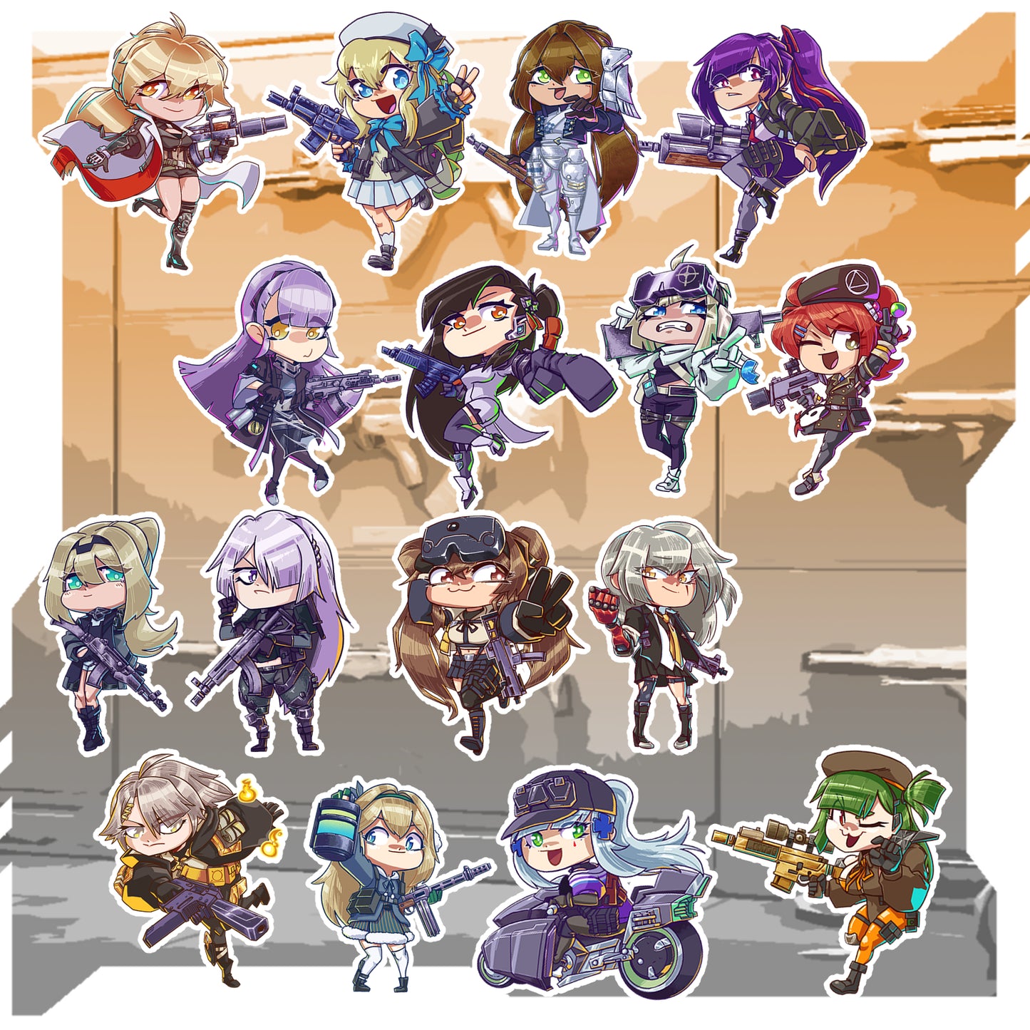 Girls Frontline Keychains