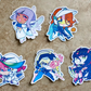 Mecha Musume Gundam Girls Set 3" Single Stickers