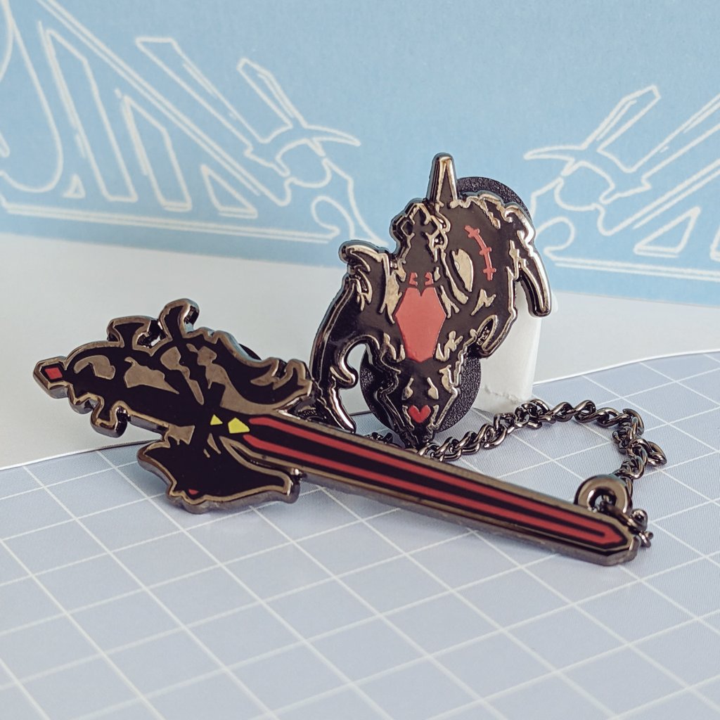 Red Mage - 1" Hard Enamel Pin