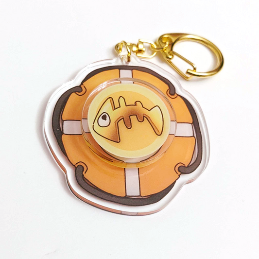 Splatoon Salmon Run Keychain