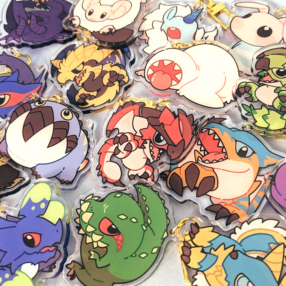 Monster Hunter Keychains