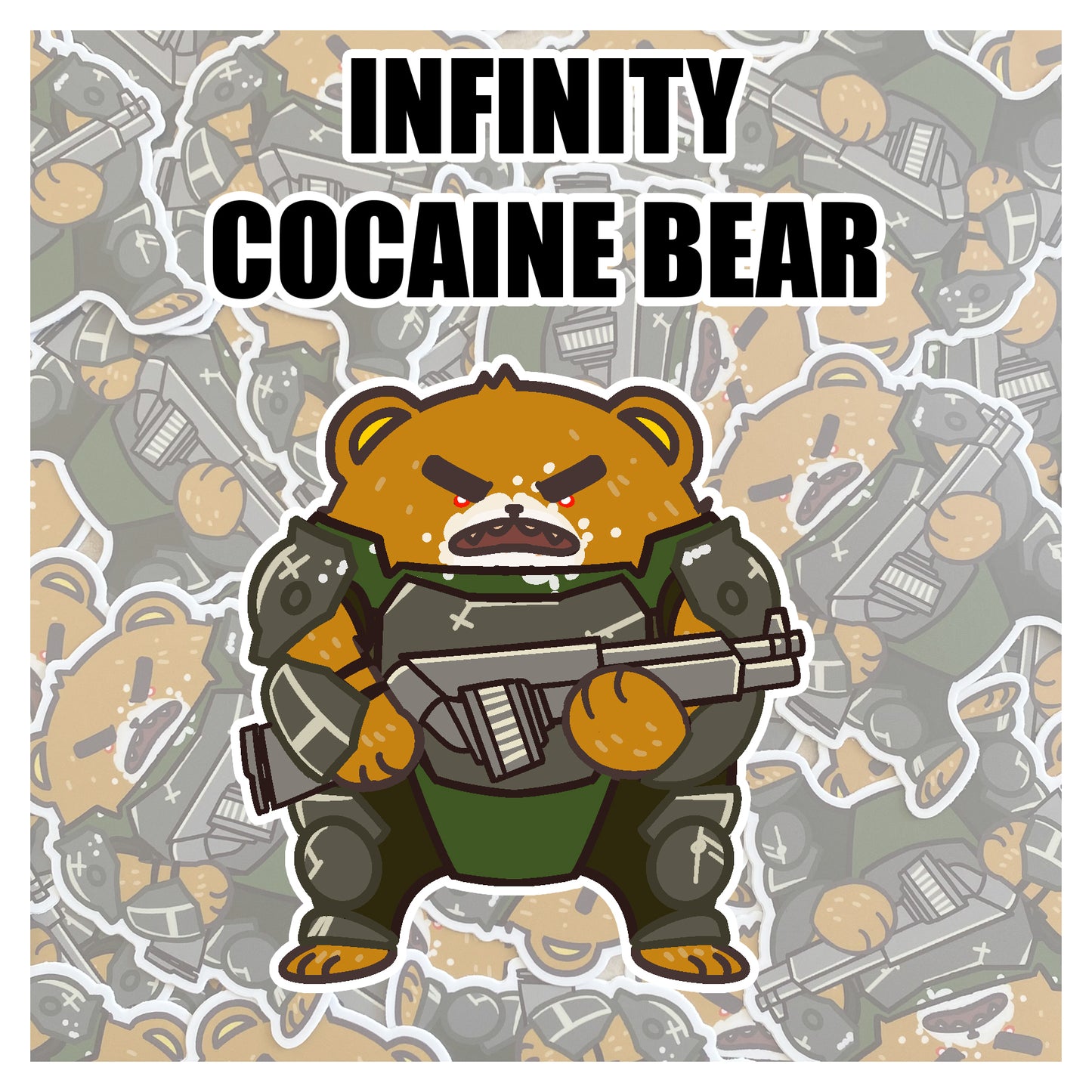 Infinity Bearpode 3" Vinyl Sticker