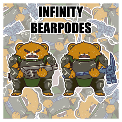 Infinity Bearpode 3" Vinyl Sticker