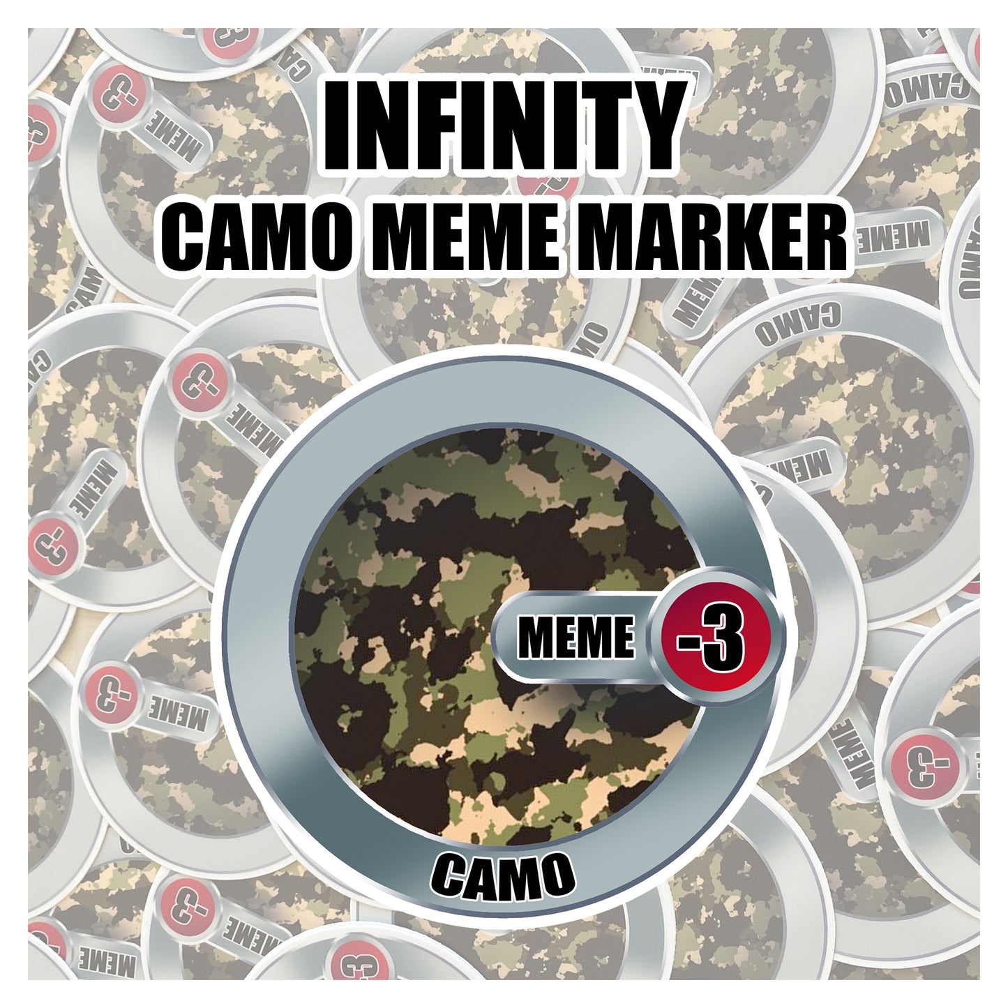 Infinity Camo Marker 3" Vinyl Sticker