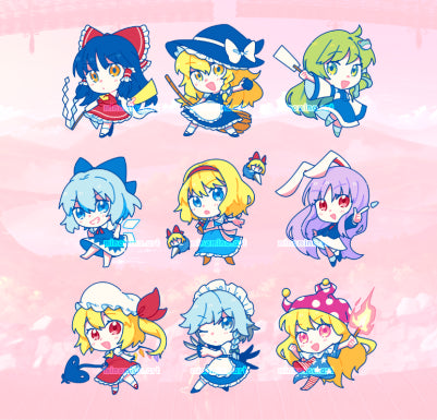 Touhou Project 3" Stickers