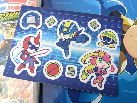 Megaman.exe Battle Network 4"x6" Sticker Sheet