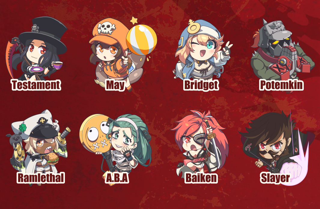 MinoCollabo: Taho - Guilty Gear STRIVE 3" Stickers