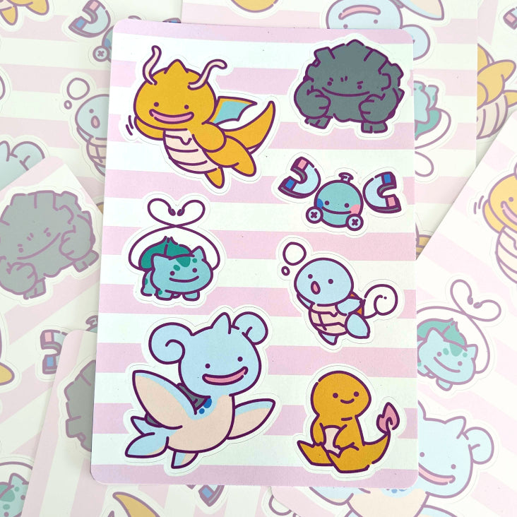 Pokemon Sticker Sheets