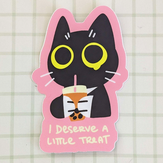My Dear Cat - A Little Treat 3" Sticker
