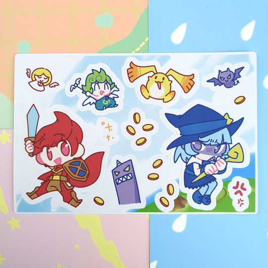 Dokapon Kingdom 4"x6" Sticker Sheet