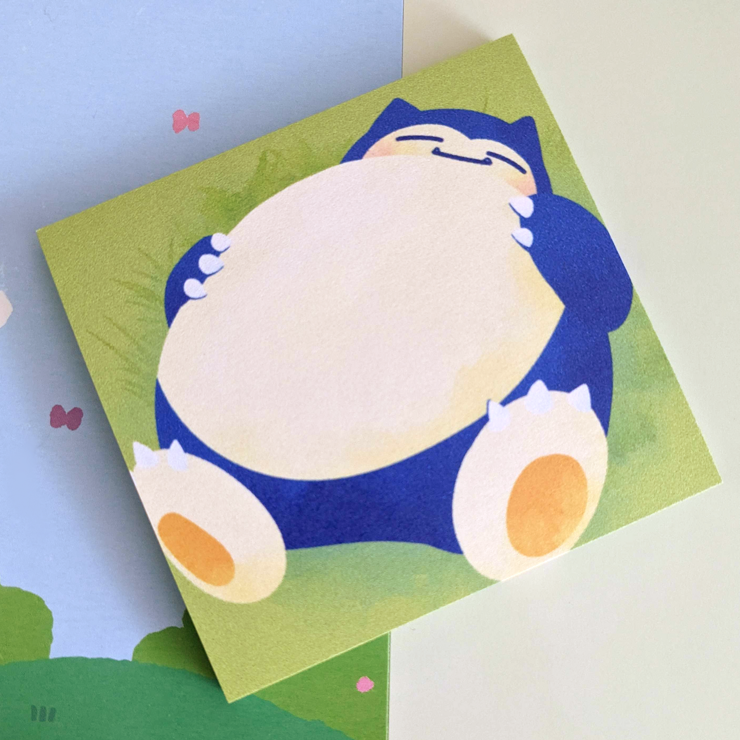 Peaceful Snorlax - 3" x 3" Post-it Sticky Notes