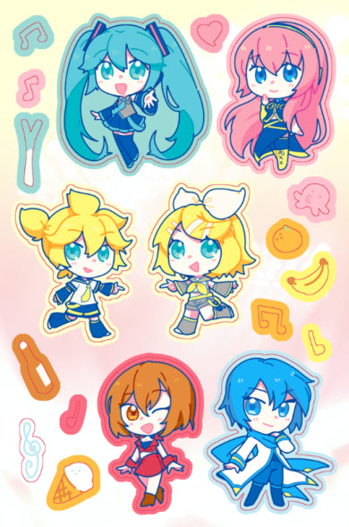 Vocaloid 4"x6" Sticker Sheet