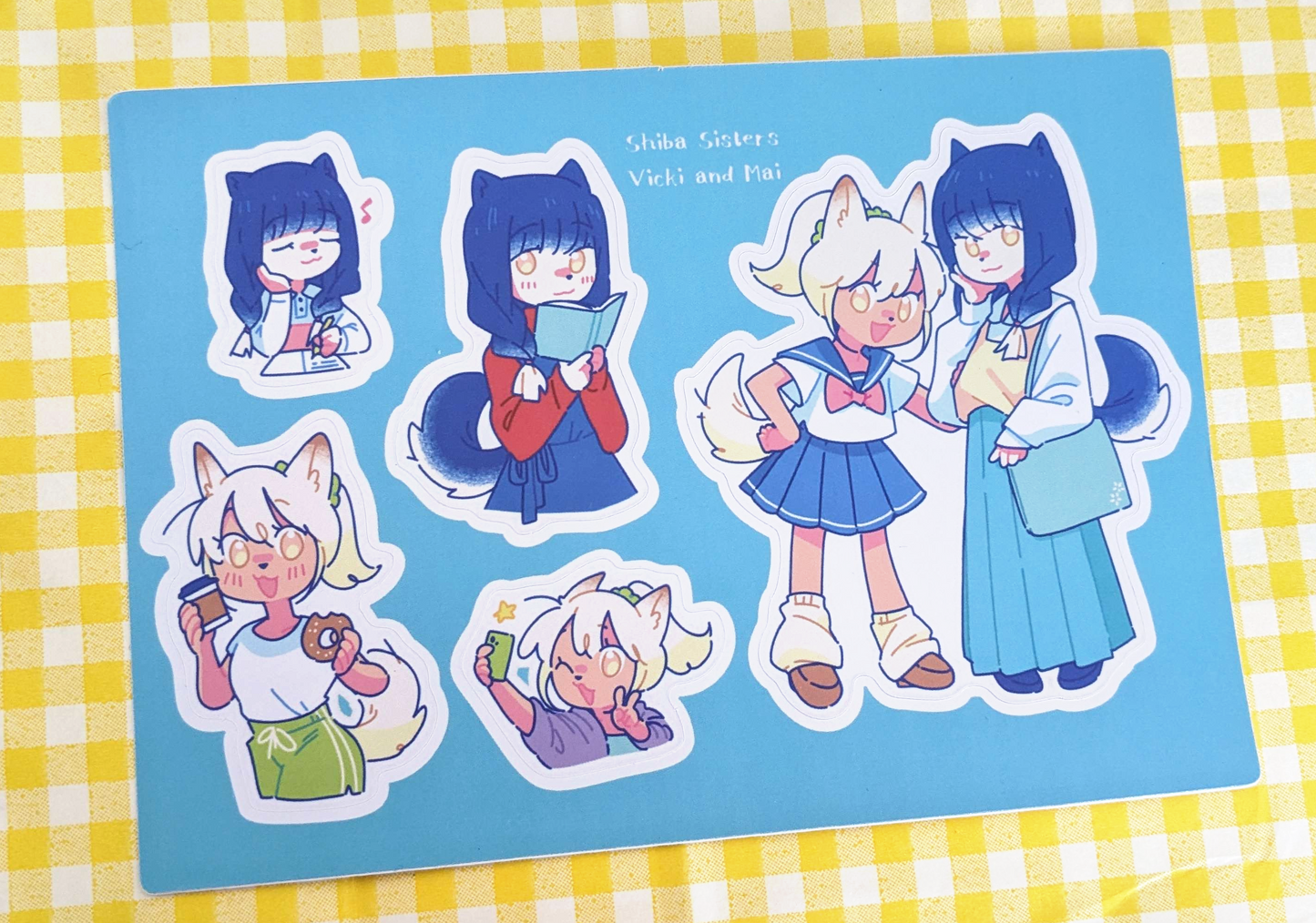 Shiba Sisters 4"x6" Sticker Sheet