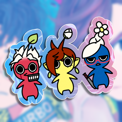 Dandadan Pikmin 3" Sticker