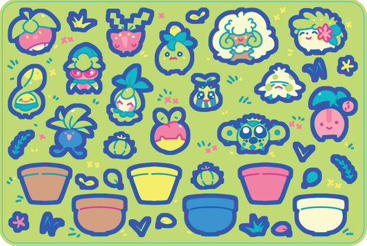 Pokemini Garden 4"x6" Sticker Sheet