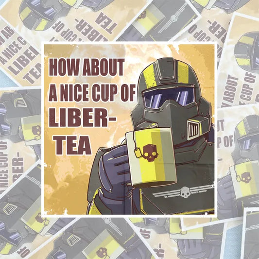 Helldivers 2 Liber-tea 3" Sticker
