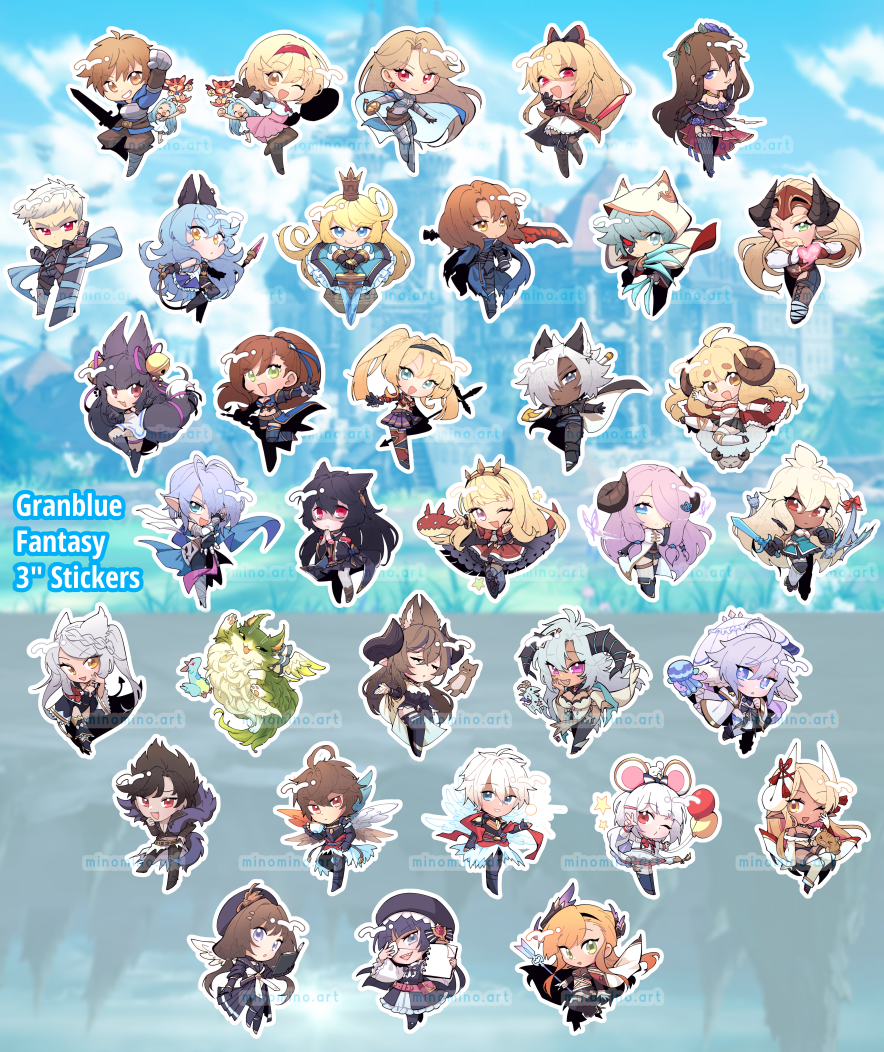 Granblue Fantasy 3" Stickers