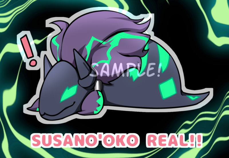 Susano'oko Charms - 2" Double-sided Clear Acrylic